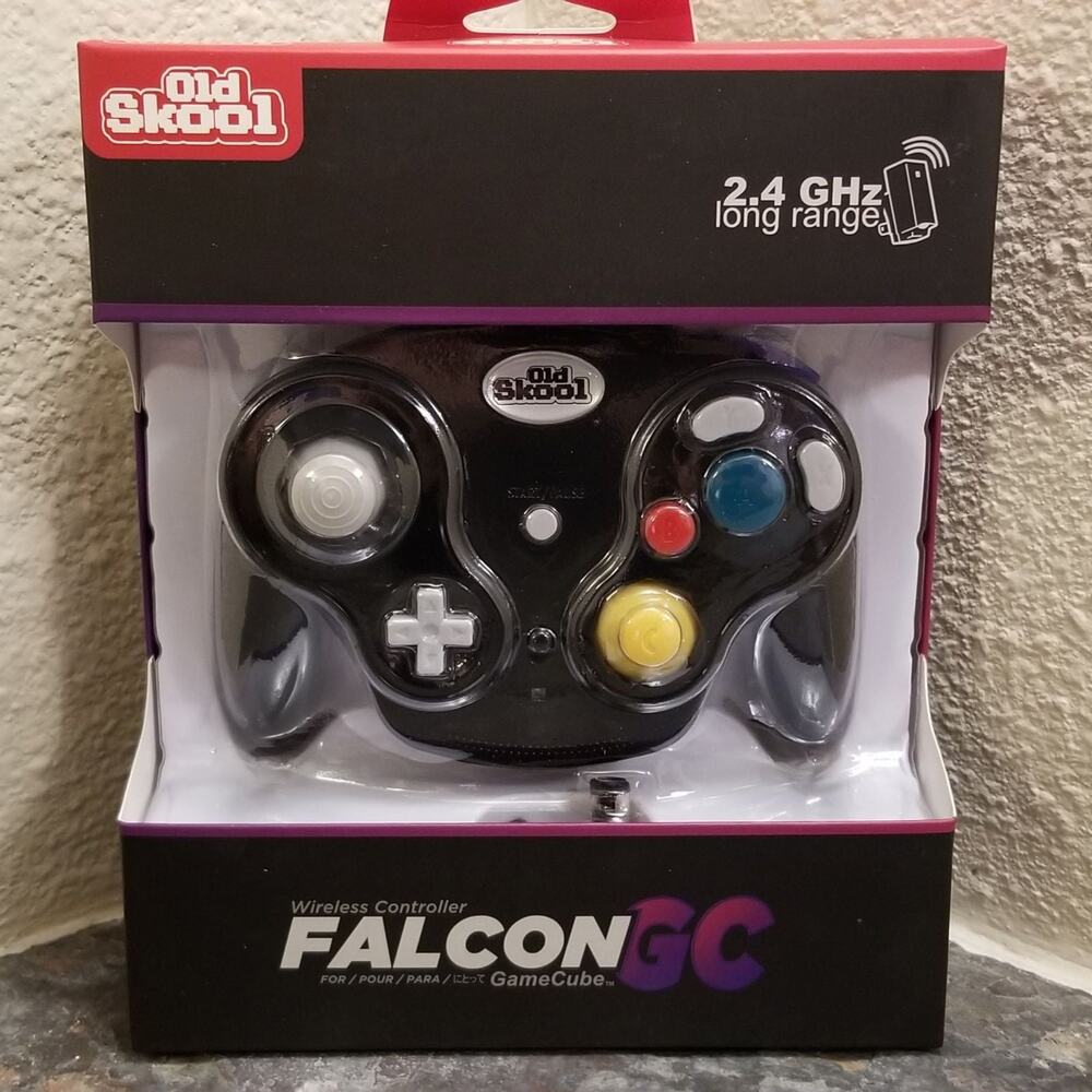 Gamecube Falcon Wireless Gamepad 2.4 GHz, Black (NEW) - Nintendo - Wavebird